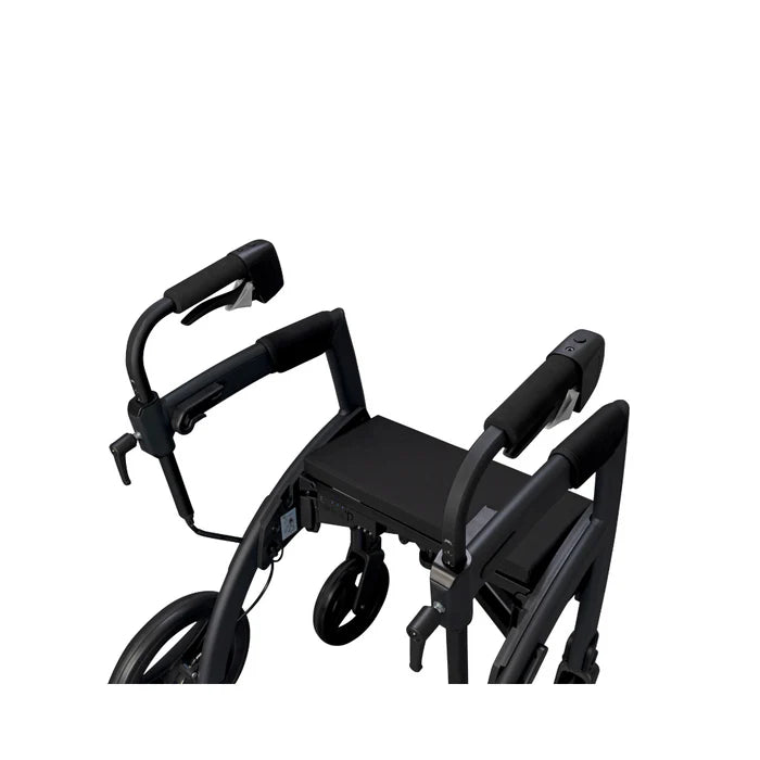 Rollz Motion Rhythm 2-in-1 Parkinson Rollator Transport Chair with 1 Laser Cue