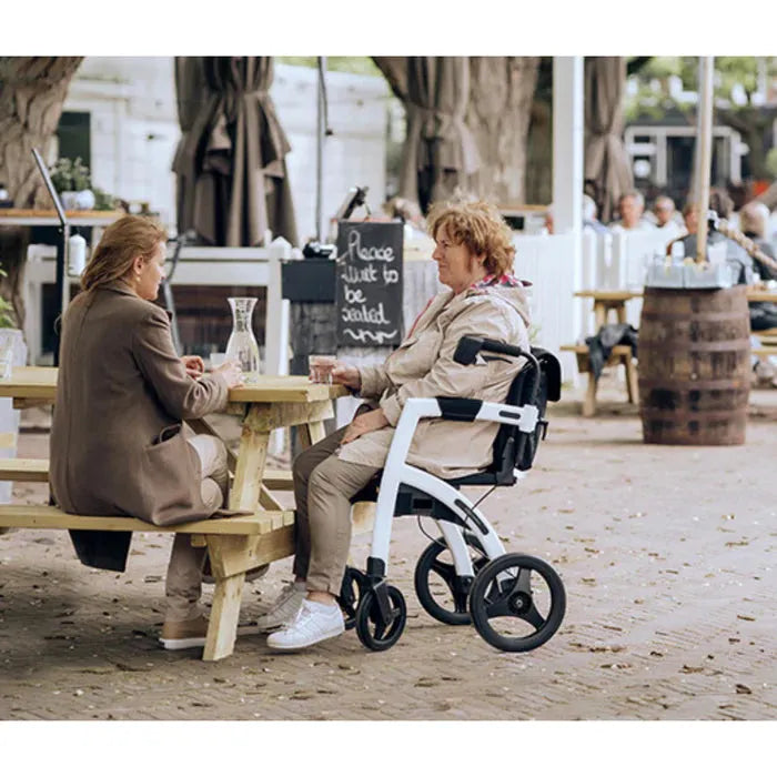 Rollz Motion 2-in-1 Rollator Walker and Wheelchair