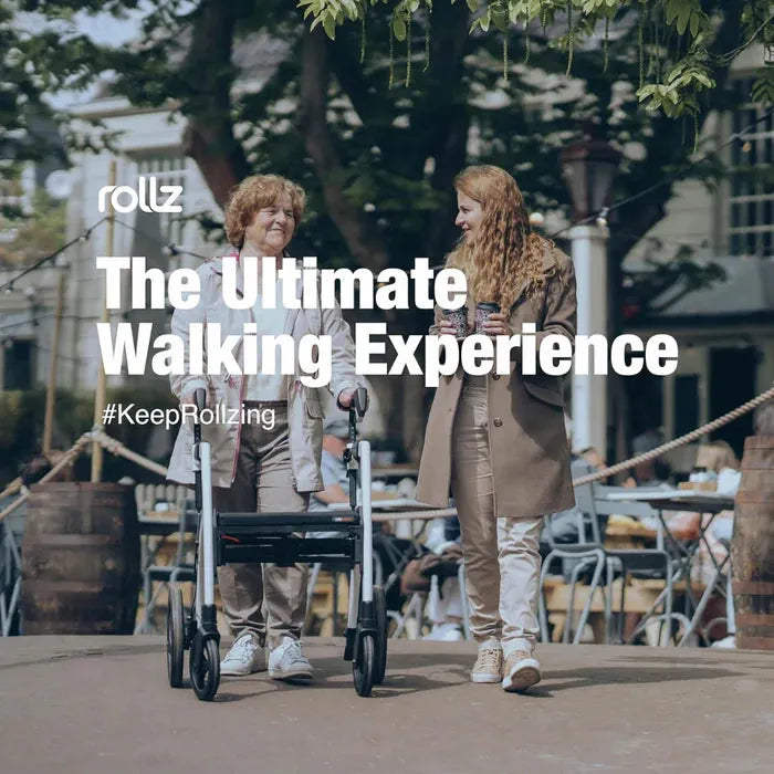Rollz Motion 2-in-1 Rollator Walker and Wheelchair