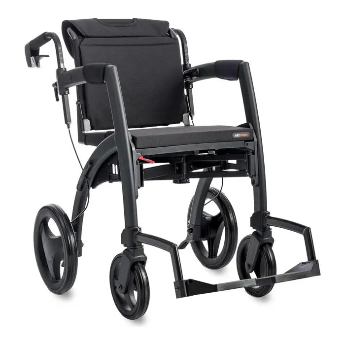 Rollz Motion 2-in-1 Rollator Walker and Wheelchair