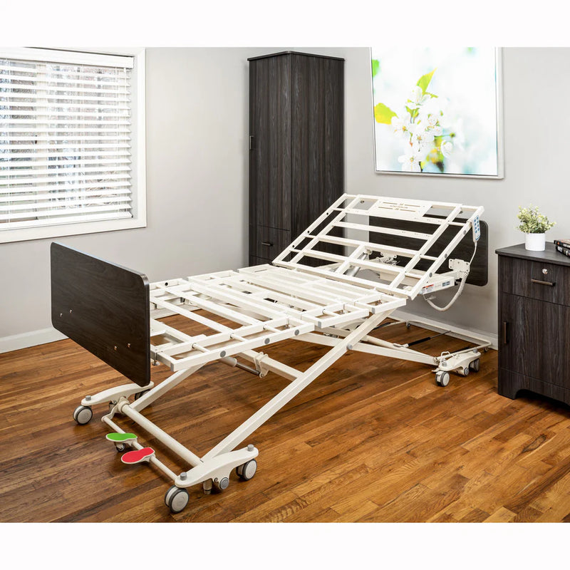 Emerald Supply Oasis Expandable Hi-Low Full Electric Hospital Bed 550lbs Capacity
