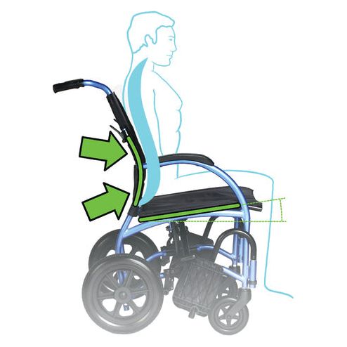 Strongback 8 Transport Wheelchair Lightweight Comfortable