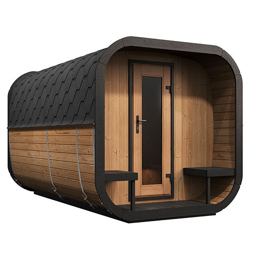 SaunaLife CL12GCP Cube-Series Outdoor Home Sauna Suite Kit