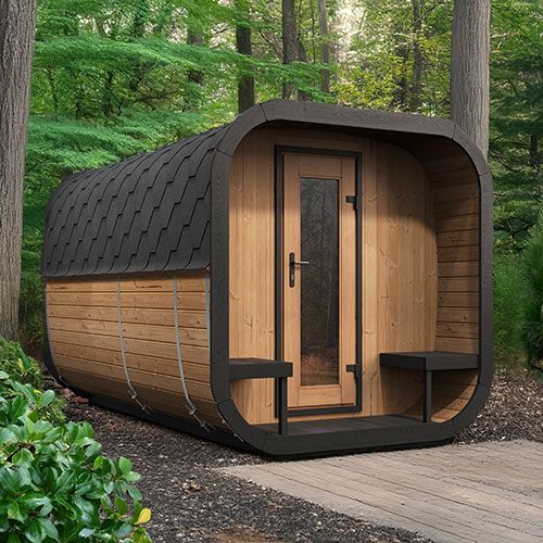 SaunaLife CL12GCP Cube-Series Outdoor Home Sauna Suite Kit