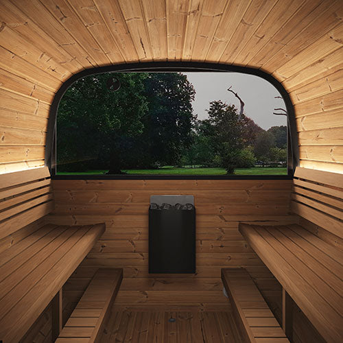 SaunaLife CL12GCP Cube-Series Outdoor Home Sauna Suite Kit