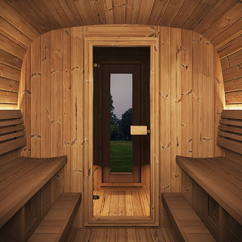 SaunaLife CL12GCP Cube-Series Outdoor Home Sauna Suite Kit