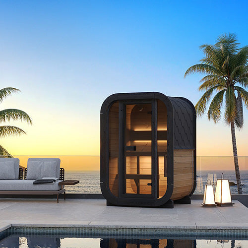 SaunaLife CL3G Cube-Series Outdoor Home Sauna Kit