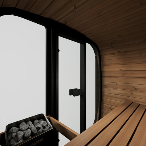 SaunaLife Model CL4G 3 Person Cube Series Outdoor Sauna Kit