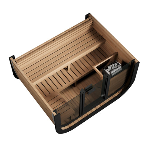 SaunaLife CL5G Cube-Series Outdoor Home Sauna Kit