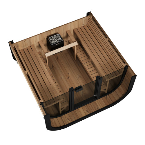 SaunaLife CL7G Cube-Series Outdoor Home Sauna Kit