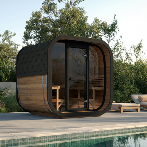 SaunaLife CL7G Cube-Series Outdoor Home Sauna Kit