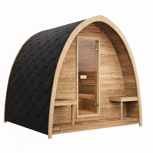 SaunaLife G3 4 Person Outdoor Home Sauna Kit