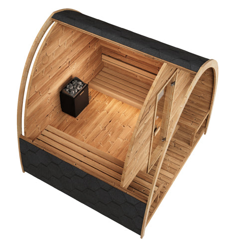 SaunaLife G3 4 Person Outdoor Home Sauna Kit