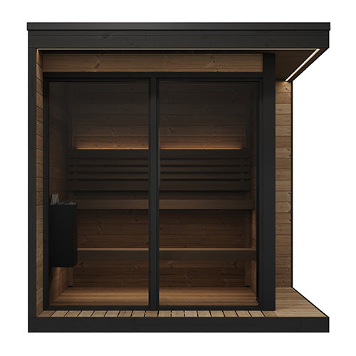 SaunaLife GL6 6 Person Garden Luxury Series Outdoor Sauna Kit