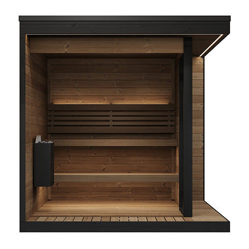 SaunaLife GL6 6 Person Garden Luxury Series Outdoor Sauna Kit