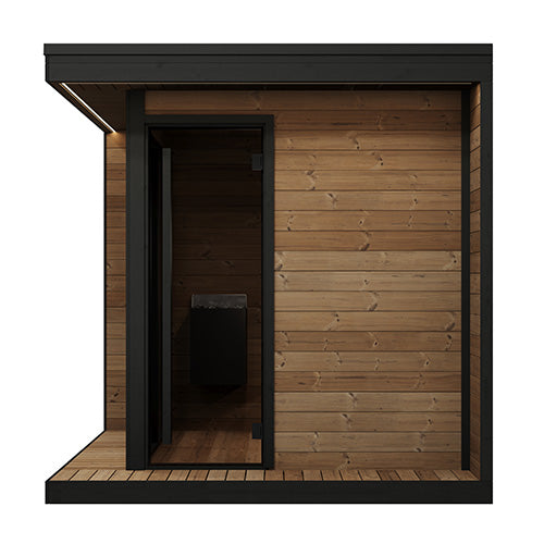 SaunaLife GL6 6 Person Garden Luxury Series Outdoor Sauna Kit