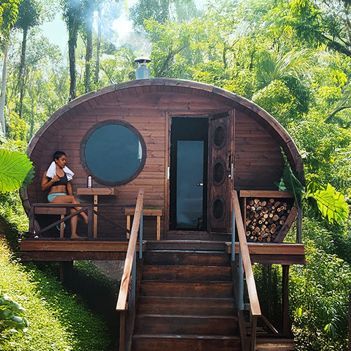 SaunaLife G11 8 Person Garden Series Outdoor Sauna