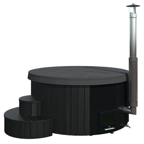 SaunaLife 6 Person Wood-Fired Hot Tub S4N/S4B