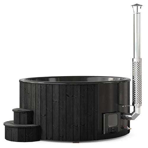 SaunaLife S6 Soak Series 7 Person Wood Burning Hot Tub