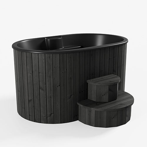 SaunaLife 2-Person Thermo-Pine Cold/Hot Plunge Tub - Model S2N/S2B
