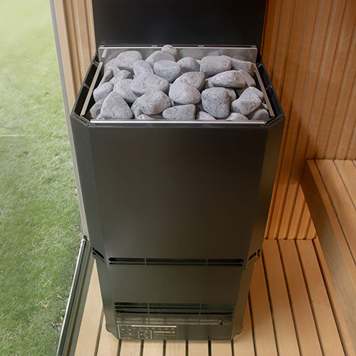 Saunum Air L 10 Air L Series, 10kW Sauna Heater w/Climate Equalizer, Black