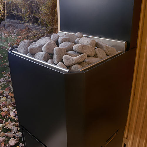Saunum Air L 10 Air L Series, 10kW Sauna Heater w/Climate Equalizer, Black