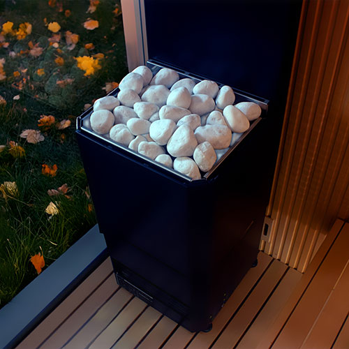 Saunum Air L 10 Air L Series, 10kW Sauna Heater w/Climate Equalizer, Black
