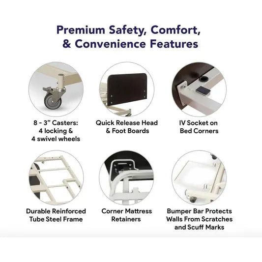 Protekt Protopia Ultra Low Hi-Low Hospital Bed
