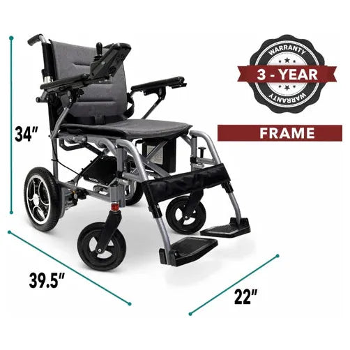 ComfyGO X-7 Lightweight Foldable Electric Wheelchair For Travel