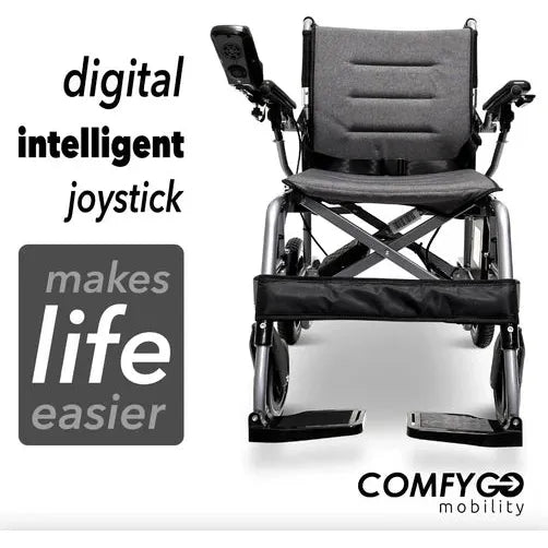 ComfyGO X-7 Lightweight Foldable Electric Wheelchair For Travel