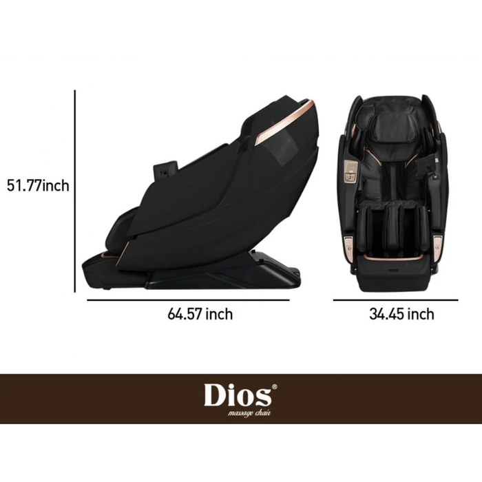 Dios Massage Chair 8D AI Dual Air Tech Touch Roller SL-track with Brain Relaxation Program Dios-1288