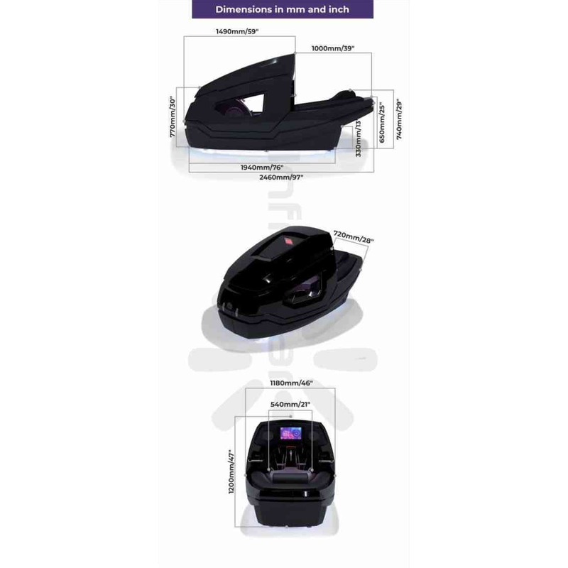 Cryonick Factory CryoStar InfraStar Cryotherapy Bike Full-Body Cold-Heat Vacuum Workout System