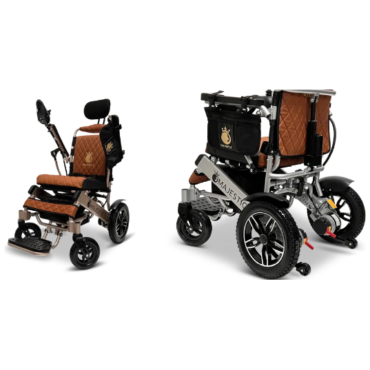 ComfyGo Majestic IQ-9000 Long Range Folding Electric Wheelchair With Optional Auto-Recline