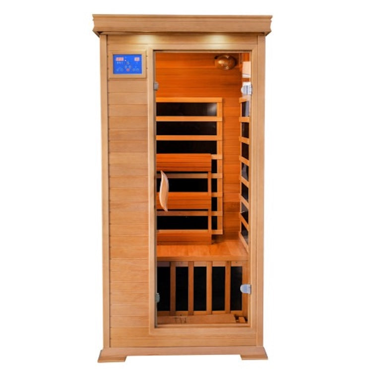 SunRay Sedona 1 Person Cedar Infrared Sauna with Carbon Heaters