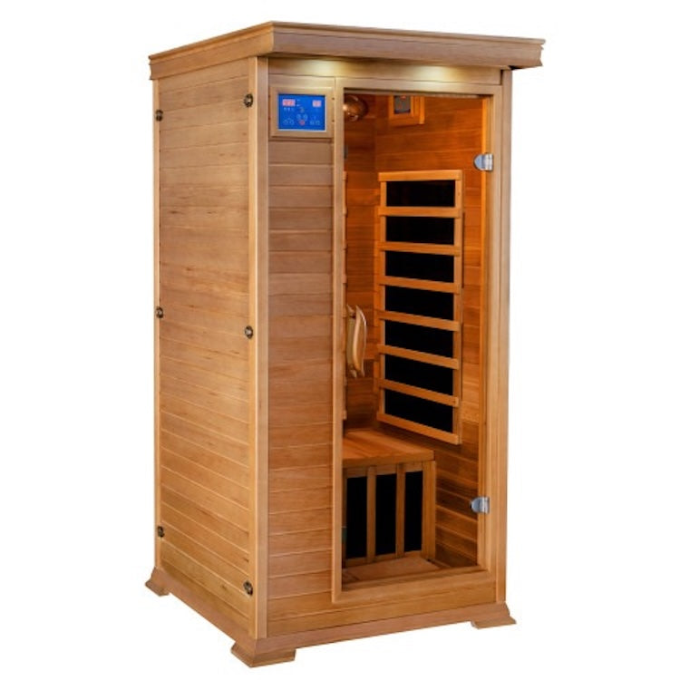 SunRay Sedona 1 Person Cedar Infrared Sauna with Carbon Heaters