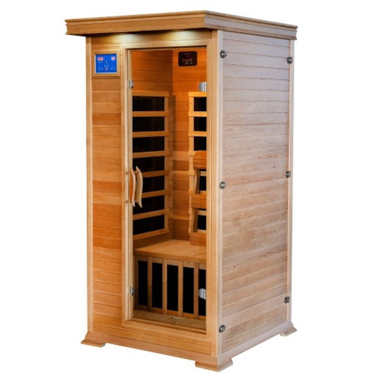 SunRay Sedona 1 Person Cedar Infrared Sauna with Carbon Heaters
