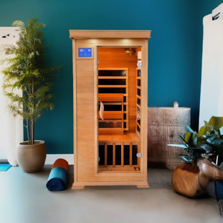 SunRay Sedona 1 Person Cedar Infrared Sauna with Carbon Heaters