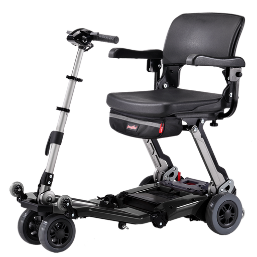Effortless turns with a 41in turning radius on FreeriderUSA Luggie Super Chair.