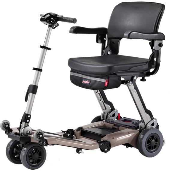 Ground clearance of 2.5in for smooth rides on FreeriderUSA Luggie Super Chair.