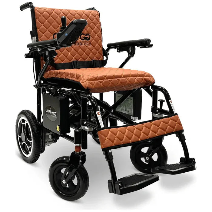 ComfyGO X-7 Lightweight Foldable Electric Wheelchair For Travel