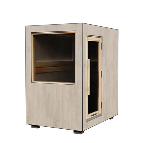 ThermaSol Solaris Solar-Powered Fully Assembled Outdoor Sauna Cabin