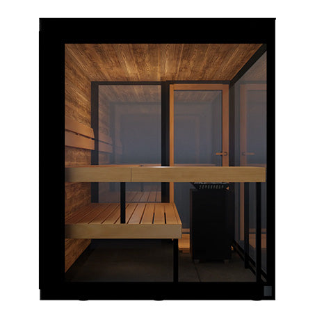 ThermaSol Vue Fully Assembled Outdoor Sauna Cabin