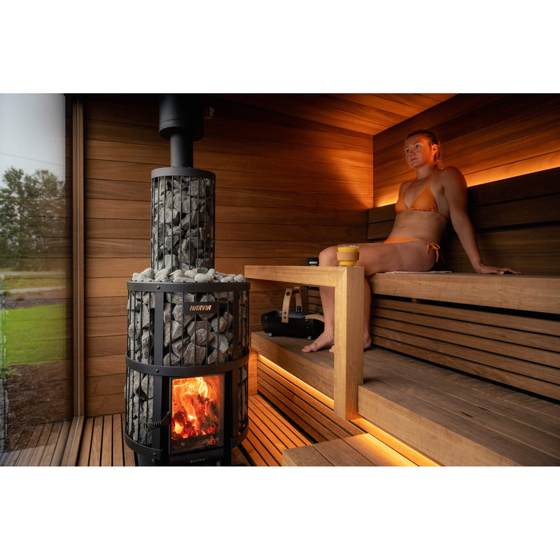 ThermaSol Nordic Misty Fully Assembled Outdoor Sauna Cabin