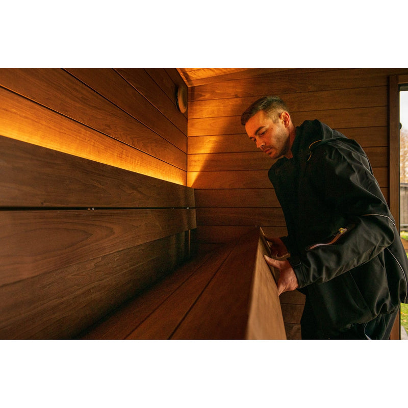 ThermaSol Nordic Misty Fully Assembled Outdoor Sauna Cabin