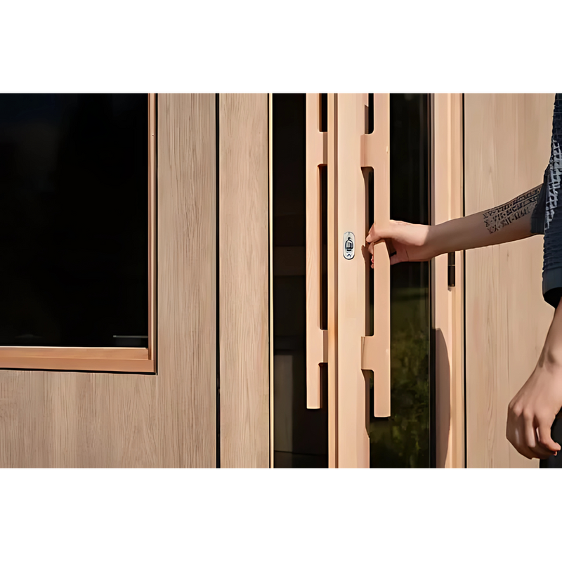 ThermaSol Solaris Solar-Powered Fully Assembled Outdoor Sauna Cabin