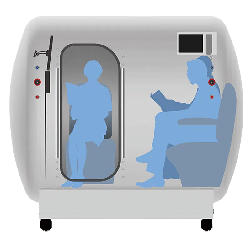 Oxygen Health Systems 64″D Hyperbaric Oxygen Chamber Hard Shell Multiplace M5500 2.0 ATA