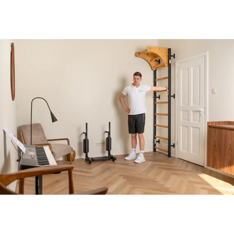 BenchK - Series 7 711 Wall Bars With Wooden Pull Up Bar
