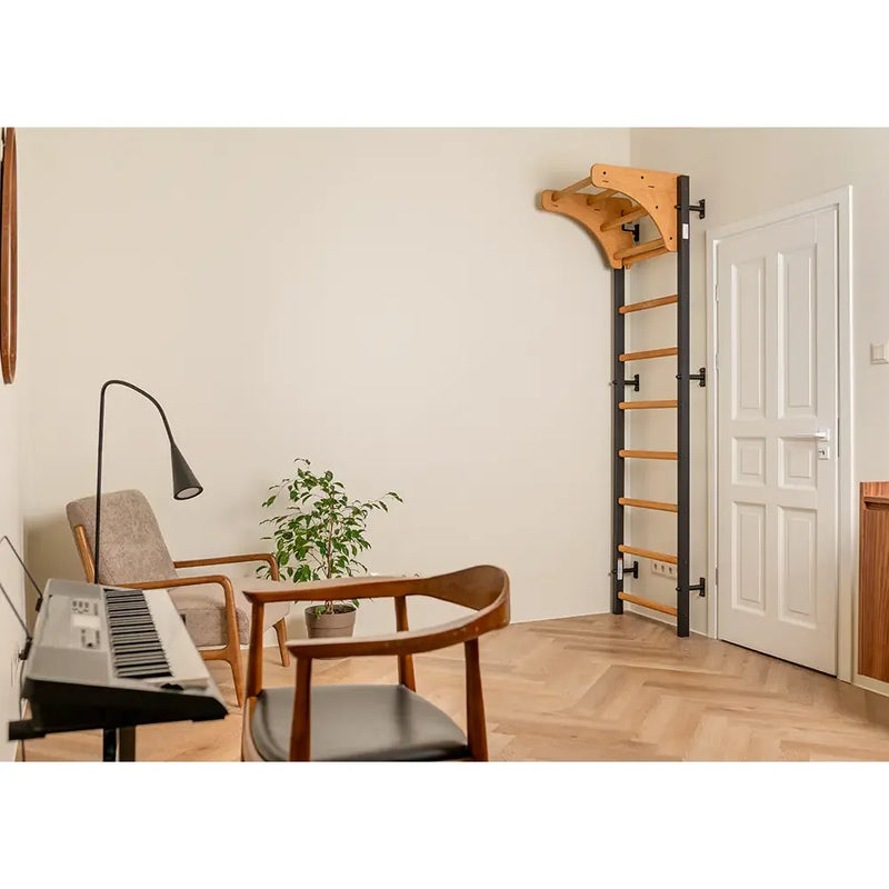 BenchK - Series 7 711 Wall Bars With Wooden Pull Up Bar