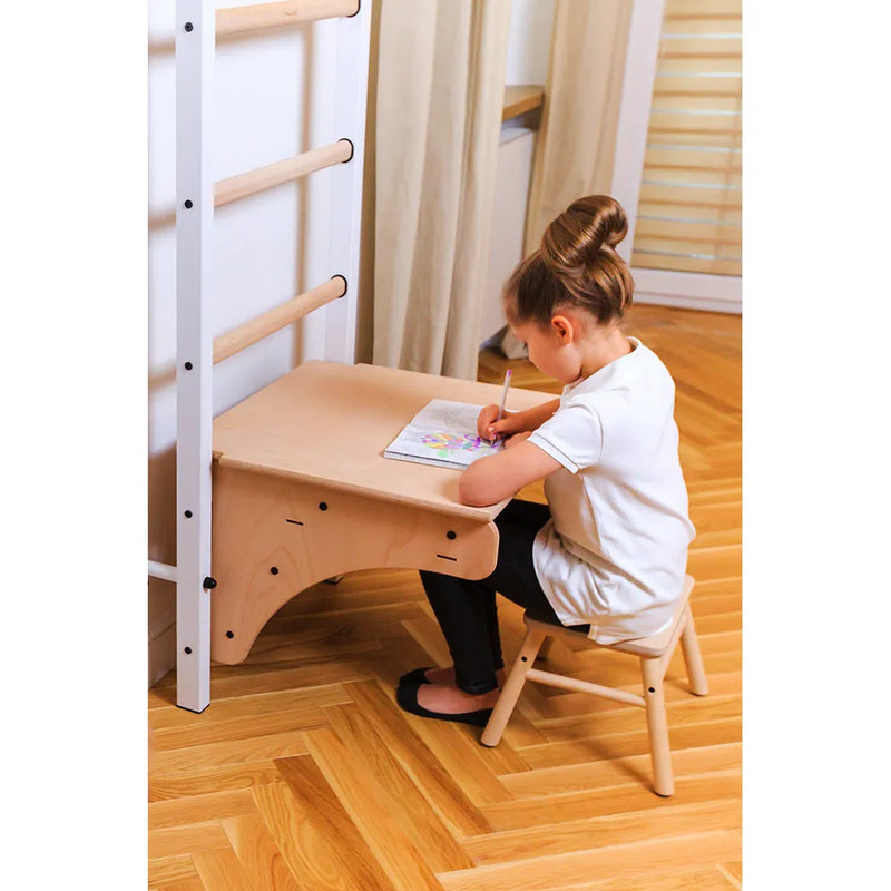 BenchK - Series 7 712 Wall Bars With Adjustable Pull-Up Bar & Bench top