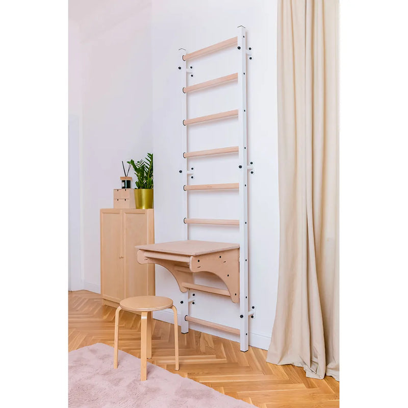 BenchK - Series 7 712 Wall Bars With Adjustable Pull-Up Bar & Bench top